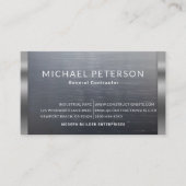 Carte De Visite Constructeur de construction Développeur en acier  (Devant)