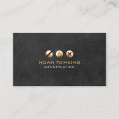 Carte De Visite Constructeur de construction moderne professionnel (Devant)