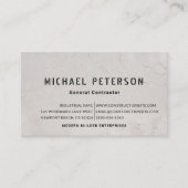 Carte De Visite Constructeur de construction Stucco BW Moderne (Devant)