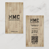 Carte De Visite Constructeur de la maison de construction en bois  (Devant / Derrière)