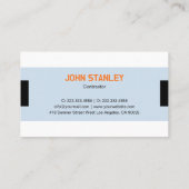 Carte De Visite Constructeur de maisons de la ville orange (Dos)