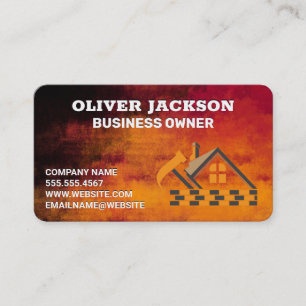 Carte De Visite Constructeur de maisons   Entrepreneur
