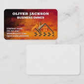 Carte De Visite Constructeur de maisons | Entrepreneur (Devant / Derrière)