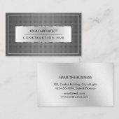 Carte De Visite Constructeur de métal moderne (Devant / Derrière)