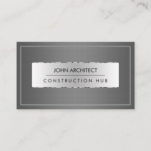 Carte De Visite Constructeur de métal moderne (Devant)