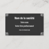 Carte De Visite constructeur de plaque (Dos)