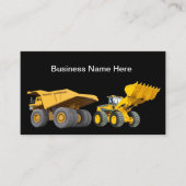 Carte De Visite Constructeur d'équipement lourd (Devant)