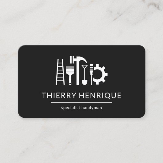 Carte De Visite Constructeur d'outils de construction Handyman (Devant)