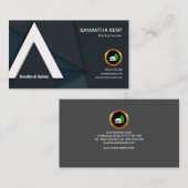 Carte De Visite Constructeur élégant artistique de construction de (Devant / Derrière)