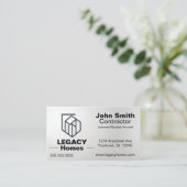 Carte De Visite Constructeur Entrepreneur Développeur Réparation à (Debout devant)