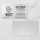Carte De Visite Constructeur Entrepreneur Développeur Réparation à (Devant / Derrière)