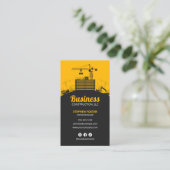 Carte De Visite Constructeur entrepreneur en construction professi (Debout devant)