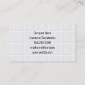 Carte De Visite Constructeur | Entrepreneur général (Dos)