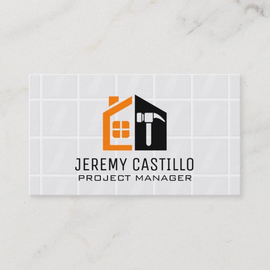 Carte De Visite Constructeur | Entrepreneur général (Devant)