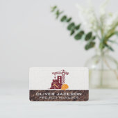 Carte De Visite Constructeur | Entrepreneur général (Debout devant)