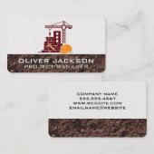 Carte De Visite Constructeur | Entrepreneur général (Devant / Derrière)
