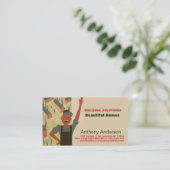 Carte De Visite Constructeur et jardinier (Debout devant)