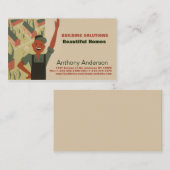 Carte De Visite Constructeur et jardinier (Devant / Derrière)