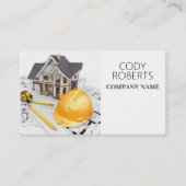Carte De Visite Constructeur Handyman Architecte Contractant Const (Devant)