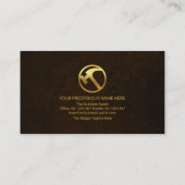 Carte De Visite Constructeur manutentionnaire de lignes d'or minim (Dos)