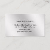 Carte De Visite Constructeur moderne professionnel en métal de (Dos)