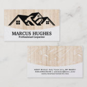 Carte De Visite Constructeur | Panneaux de bois dur | Outils de ma (Devant / Derrière)
