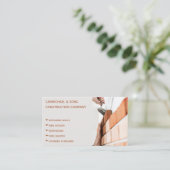 Carte De Visite Constructeur professionnel moderne de briqueteurs (Debout devant)