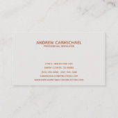 Carte De Visite Constructeur professionnel moderne de briqueteurs (Dos)