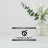 Carte De Visite Constructeur | Réparateur de construction (Debout devant)