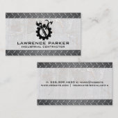 Carte De Visite Constructeur | Réparateur de construction (Devant / Derrière)