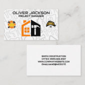 Carte De Visite Constructeur | Travailleur manuel | Réparation de (Devant / Derrière)