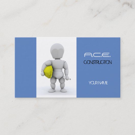 Carte De Visite Constructeurs/carte d'entreprise de construction (Devant)