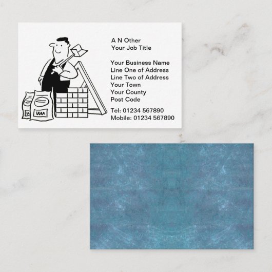 Carte De Visite Constructeurs et services de construction (Devant / Derrière)