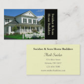 Carte De Visite Constructeurs résidentiels (Devant / Derrière)
