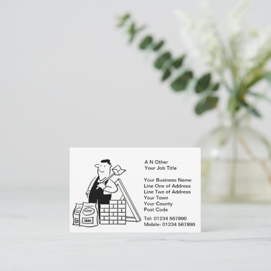 Carte De Visite Constructeurs & Services de construction (Debout devant)
