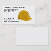 Carte De Visite Construction (Devant / Derrière)