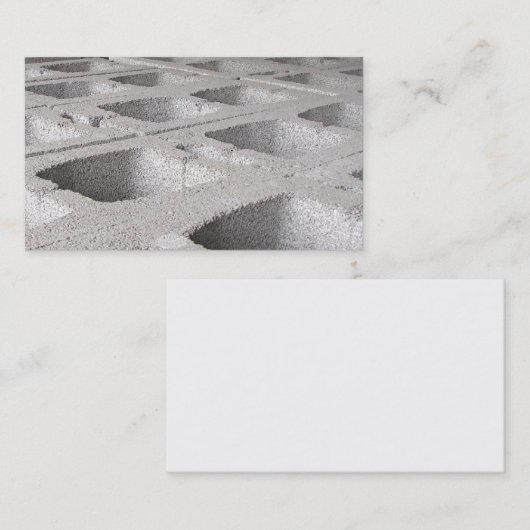Carte De Visite Construction (Devant / Derrière)