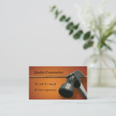 Carte De Visite Construction (Debout devant)