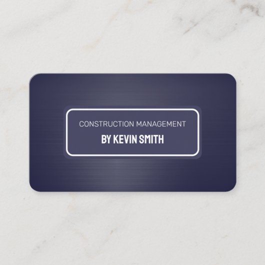 Carte De Visite Construction (Devant)