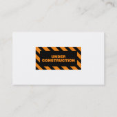 Carte De Visite Construction (Dos)