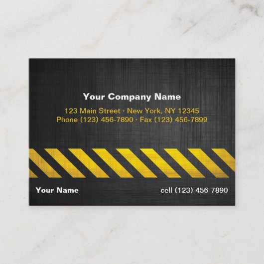 Carte De Visite Construction (Devant)