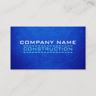 Carte De Visite Construction #3 simili cuir professionnel