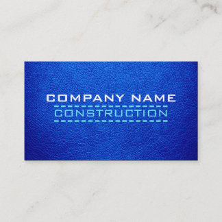 Carte De Visite Construction #3 simili cuir professionnel