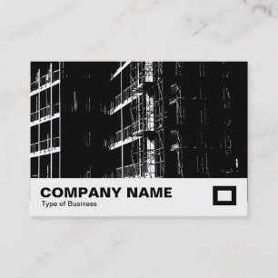 Carte De Visite Construction à Contraste Élevé