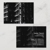 Carte De Visite Construction à contraste élevé (Devant / Derrière)