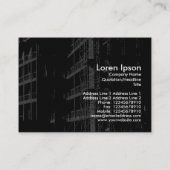 Carte De Visite Construction à contraste élevé (Dos)