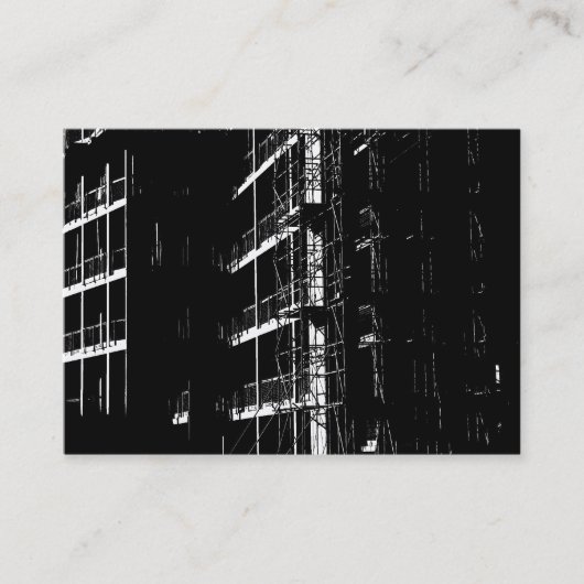 Carte De Visite Construction à contraste élevé (Devant)
