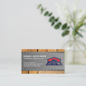 Carte De Visite Construction | Acier Bois | Semi-remorques (Debout devant)