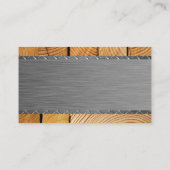 Carte De Visite Construction | Acier Bois | Semi-remorques (Dos)