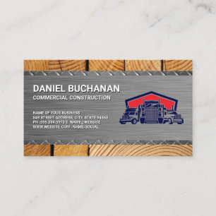 Carte De Visite Construction Acier Bois Semi-remorques